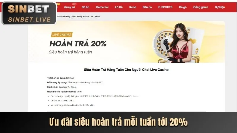 Hoàn trả hàng ngày/tuần Nổ Hũ Solarbet